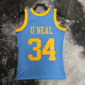 Camiseta Shaquille O'Neal #34 Los Angeles Lakers 2002 Classic Edition Azul Camiseta Shaquille O'Neal #34 Los Angeles Lakers 2002 Classic Edition Azul