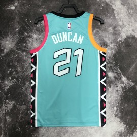 Camiseta Tim Duncan #21 San Antonio Spurs 2023 City Edition Verde