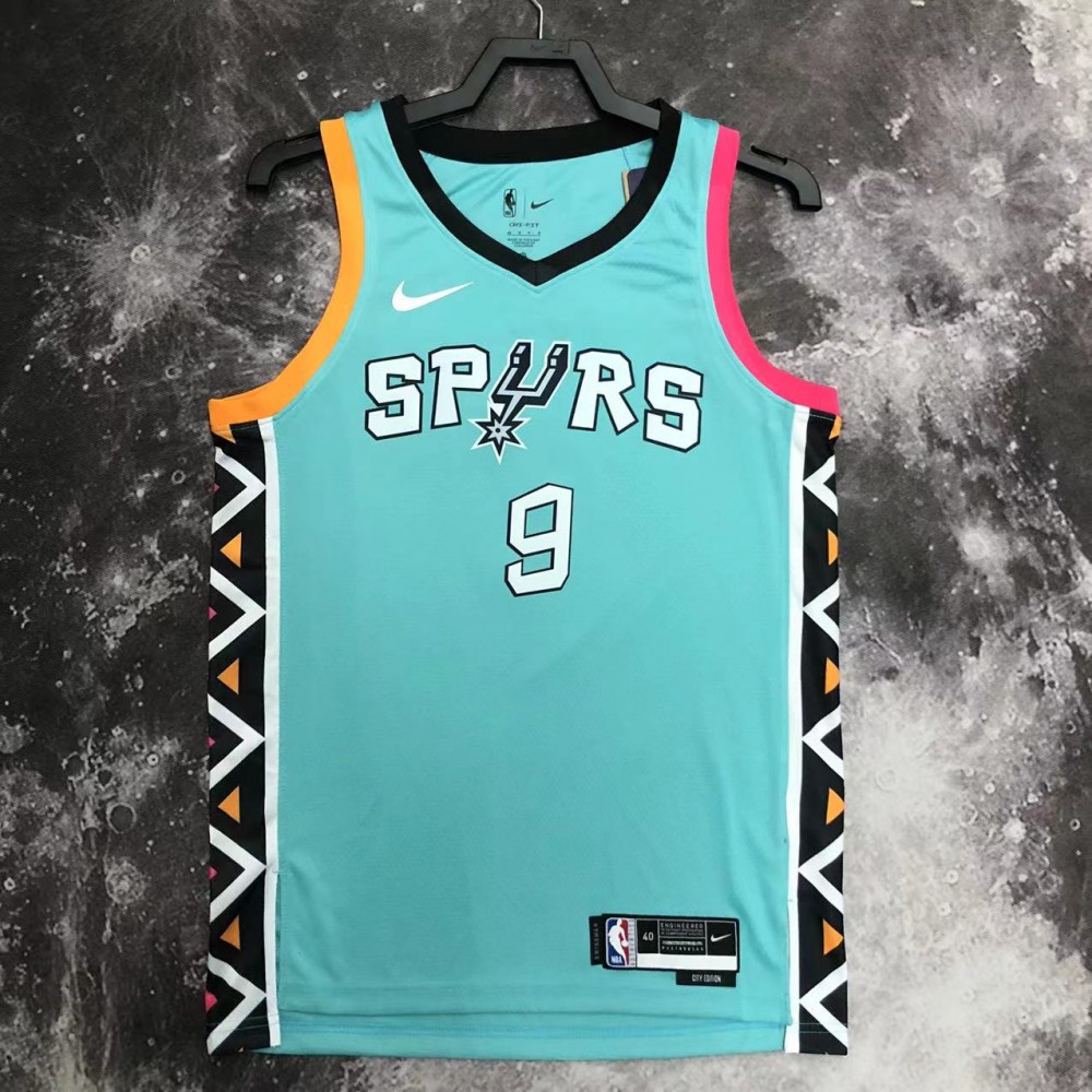 Camiseta Tony Parker #9 San Antonio Spurs 2023 City Edition Verde