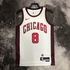 Camiseta Zach LaVine #8 Chicago Bulls 2023 City Edition Blanco