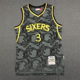 Camiseta Allen Iverson #3 Philadelphia 76ers Classic Edition Negro