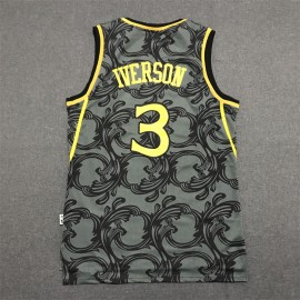 Camiseta Allen Iverson #3 Philadelphia 76ers Classic Edition Negro Camiseta Allen Iverson #3 Philadelphia 76ers Classic Edition Negro