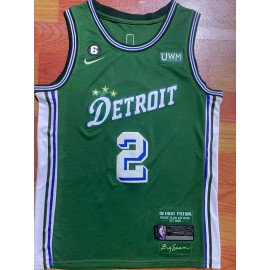 Camiseta Cade Cunningham #2 Detroit Pistons 2023 Verde