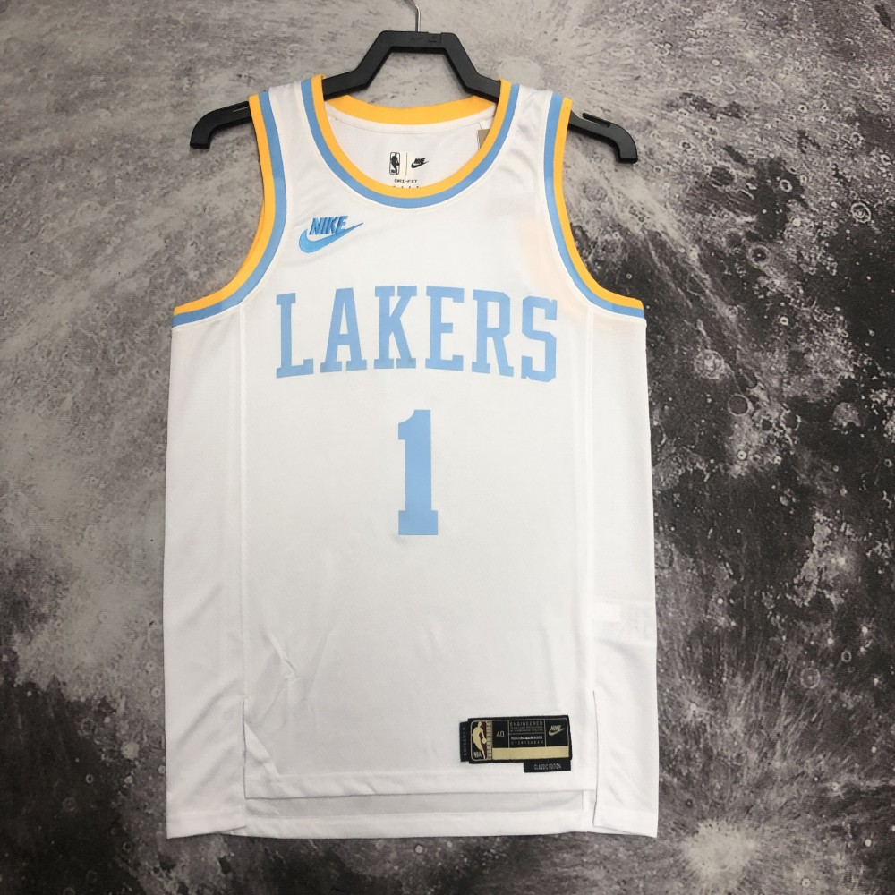 Camiseta D'Angelo Russell #1 Los Angeles Lakers 2023 Classic Edition Blanco Camiseta D'Angelo Russell #1 Los Angeles Lakers 2023 Classic Edition Blanco