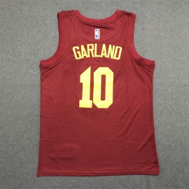 Camiseta Darius Garland #10 Cleveland Cavaliers 22/23 Rojo Camiseta Darius Garland #10 Cleveland Cavaliers 22/23 Rojo
