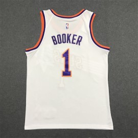 Camiseta Devin Booker #1 Phoenix Suns City Edition Blanco Camiseta Devin Booker #1 Phoenix Suns City Edition Blanco
