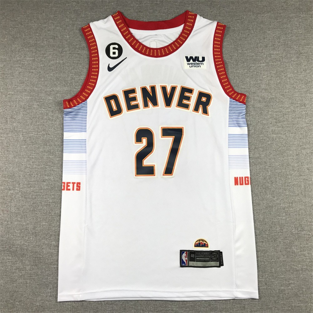 Camiseta Jamal Murray #27 Denver Nuggets 2023 City Edition Blanco Camiseta Jamal Murray #27 Denver Nuggets 2023 City Edition Blanco