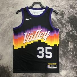 Camiseta Kevin Durant #35 Phoenix Suns 2021 City Edition Negro