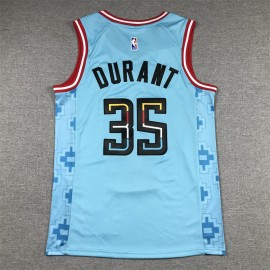Camiseta Kevin Durant #35 Phoenix Suns 2023 City Edition Azul Camiseta Kevin Durant #35 Phoenix Suns 2023 City Edition Azul