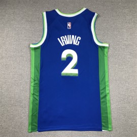 Camiseta Kyrie Irving #2 Dallas Mavericks 2023 Azul City Edition Camiseta Kyrie Irving #2 Dallas Mavericks 2023 Azul City Edition