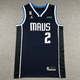 Camiseta Kyrie Irving #2 Dallas Mavericks Statement Edition Azul Negro