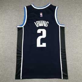 Camiseta Kyrie Irving #2 Dallas Mavericks Statement Edition Azul Negro Camiseta Kyrie Irving #2 Dallas Mavericks Statement Edition Azul Negro