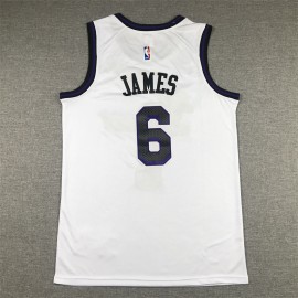 Camiseta Lebron James #6 Los Angeles Lakers 2023 Blanco City Edition Camiseta Lebron James #6 Los Angeles Lakers 2023 Blanco City Edition