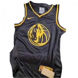 Camiseta Luka Doncic #77 Dallas Mavericks 2019 Negro Gold Edition Camiseta Luka Doncic #77 Dallas Mavericks 2019 Negro Gold Edition