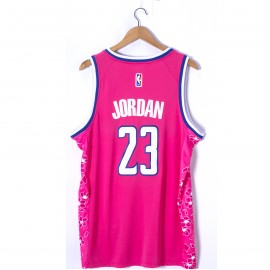 Camiseta Michael Jordan #23 Washington Wizards 2023 City Edition Rosa Camiseta Michael Jordan #23 Washington Wizards 2023 City Edition Rosa