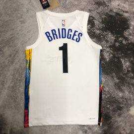 Camiseta Mikal Bridges #1 Brooklyn Nets 22/23 City Edition Blanco Camiseta Mikal Bridges #1 Brooklyn Nets 22/23 City Edition Blanco