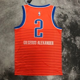 Camiseta Shai Gilgeous-Alexander #2 Oklahoma City Thunder Jordan Limited Edition Naranja Camiseta Shai Gilgeous-Alexander #2 Oklahoma City Thunder Jordan Limited Edition Naranja