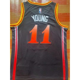Camiseta Trae Young #11 Atlanta Hawks 2023 City Edition Negro Camiseta Trae Young #11 Atlanta Hawks 2023 City Edition Negro