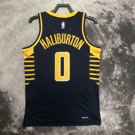 Camiseta Tyrese Haliburton #0 Indiana Pacers 2023 Negro Camiseta Tyrese Haliburton #0 Indiana Pacers 2023 Negro