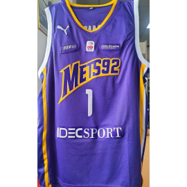 Camiseta Victor Wembanyama #1 Metropolis 92 Púrpura