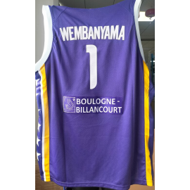 Camiseta Victor Wembanyama #1 Metropolis 92 Púrpura