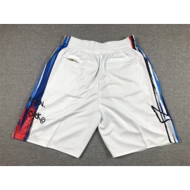 Pantalon Corto De Bolsillo Brooklyn Nets 2023 City Edition Blanco