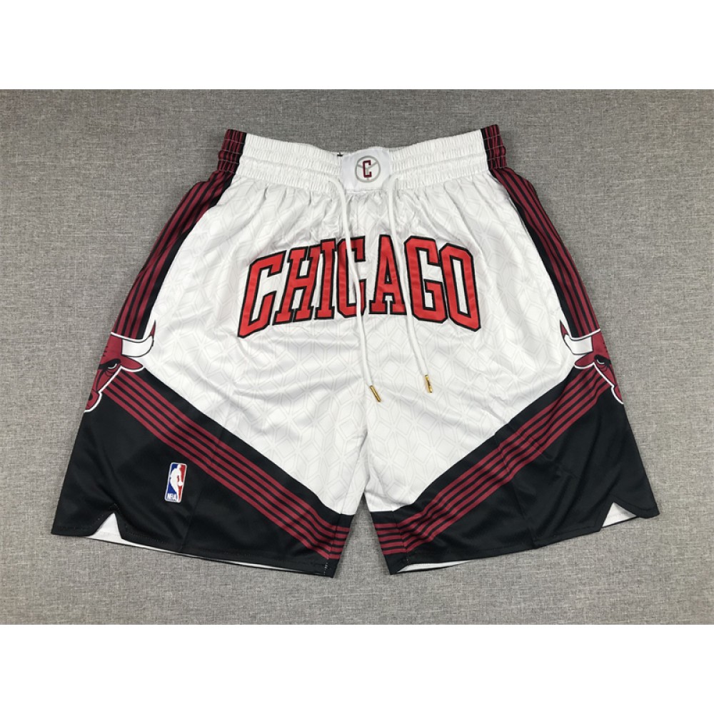 Pantalon Corto De Bolsillo Chicago Bulls 2023 City Edition Blanco
