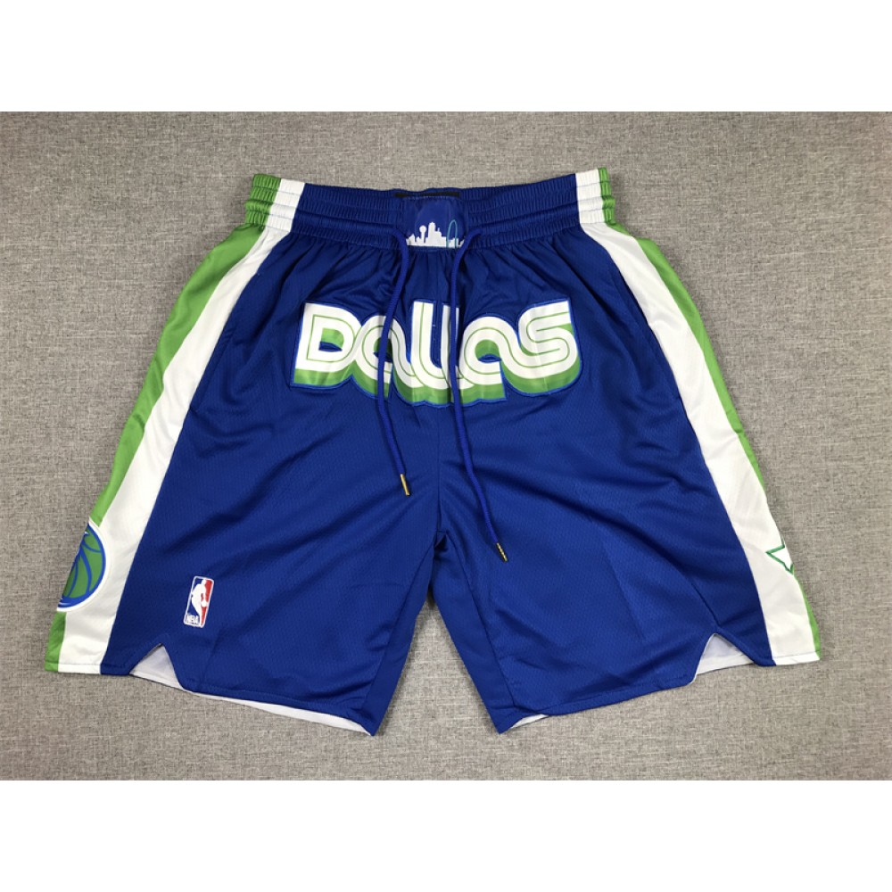 Pantalon Corto De Bolsillo Dallas Mavericks 2023 City Edition Azul