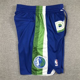 Pantalon Corto De Bolsillo Dallas Mavericks 2023 City Edition Azul