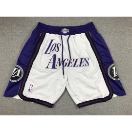 Pantalon Corto De Bolsillo Los Angeles Lakers 2023 City Edition Blanco