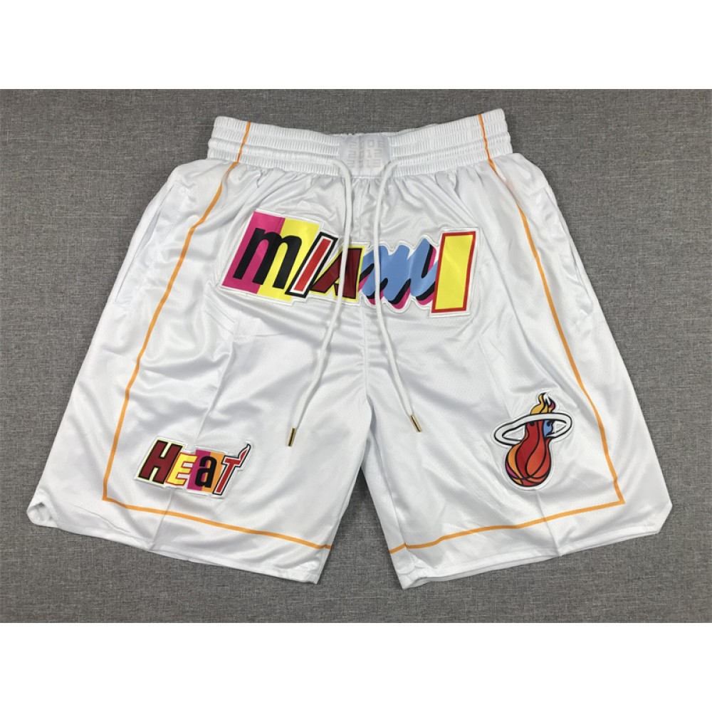 Pantalon Corto De Bolsillo Miami Heat 2023 City Edition Blanco