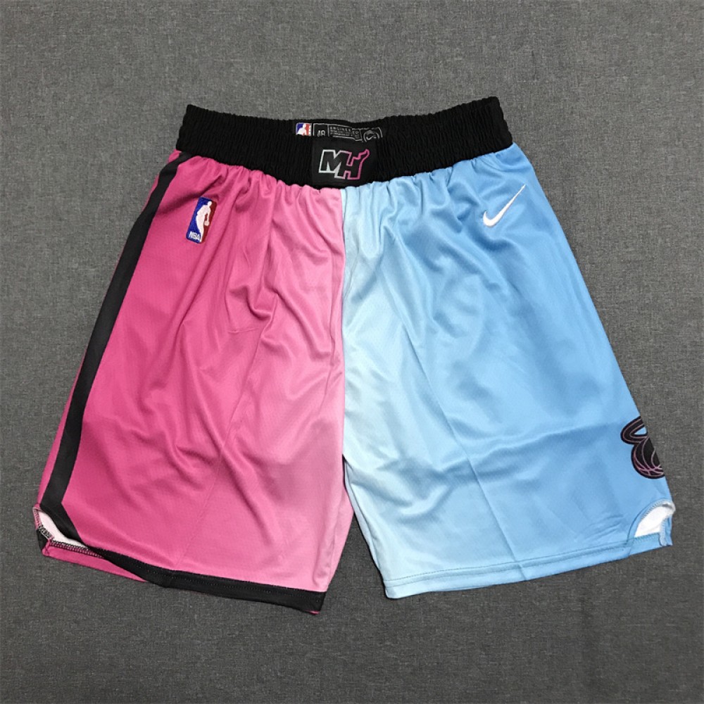 Pantalon Corto Miami Heat 20/21 City Edition Azul/Rosa
