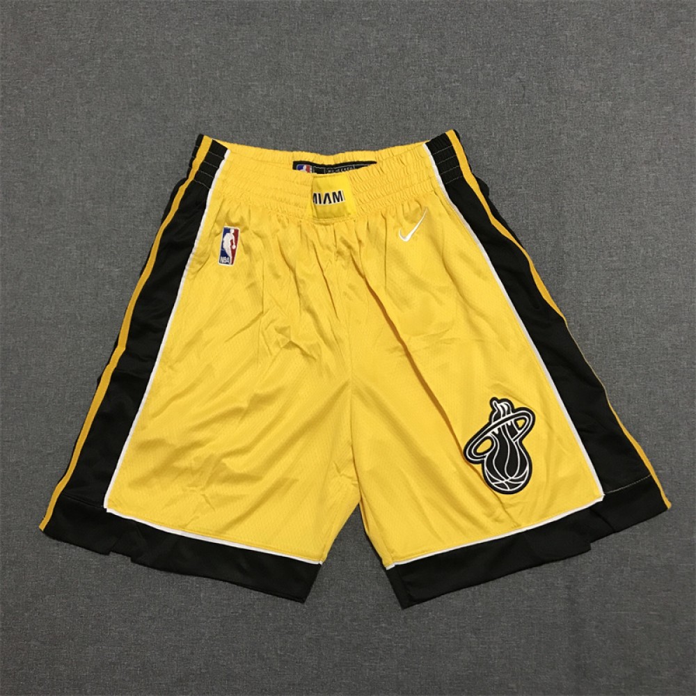 Pantalon Corto Miami Heat 20/21 Earned Edition Amarillo Pantalon Corto Miami Heat 20/21 Earned Edition Amarillo