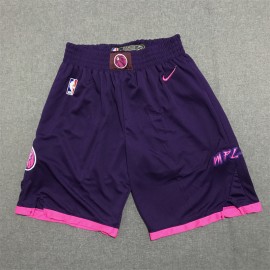 Pantalon Corto Minnesota Timberwolves City Edition Púrpura