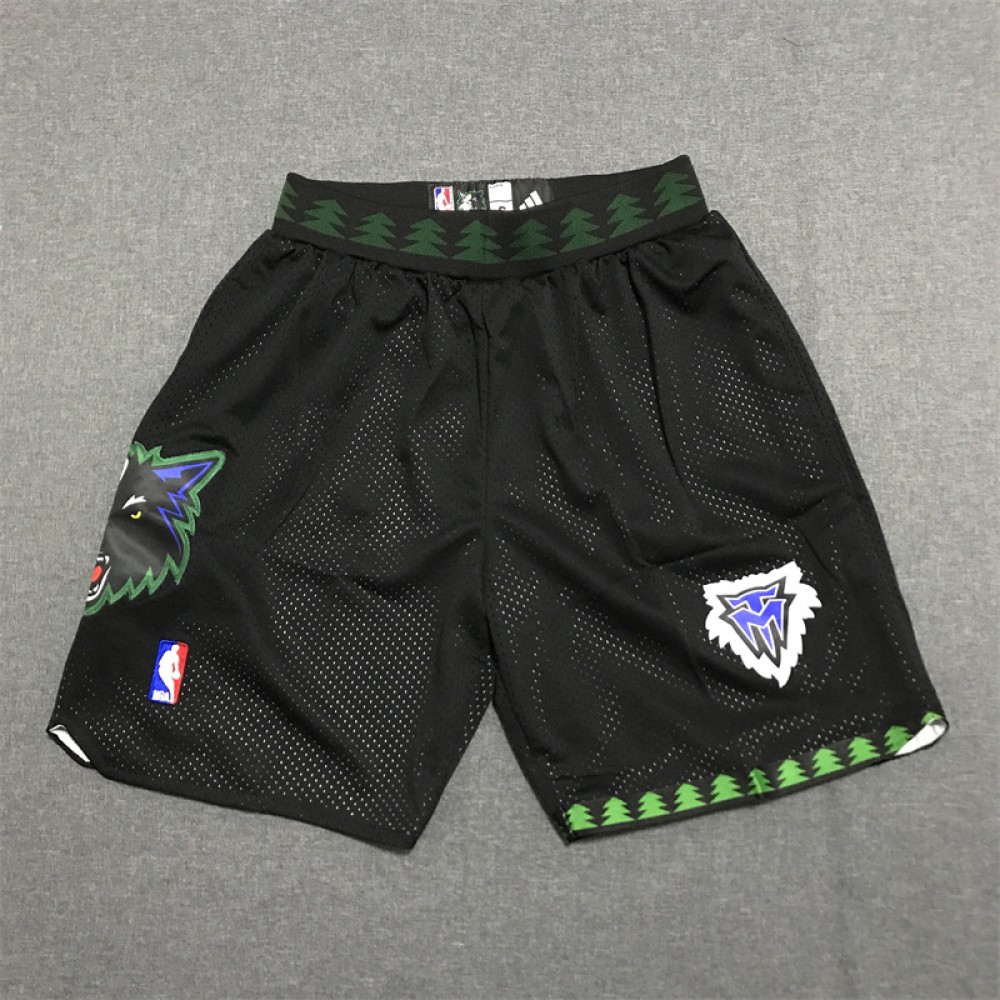 Pantalon Corto Minnesota Timberwolves Classic Edition Negro