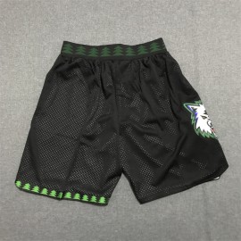 Pantalon Corto Minnesota Timberwolves Classic Edition Negro