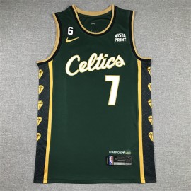 Camiseta Jaylen Brown #7 Boston Celtics 2023 City Edition Verde