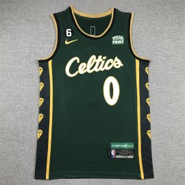 Camiseta Jayson Tatum #0 Boston Celtics 2023 City Edition Verde
