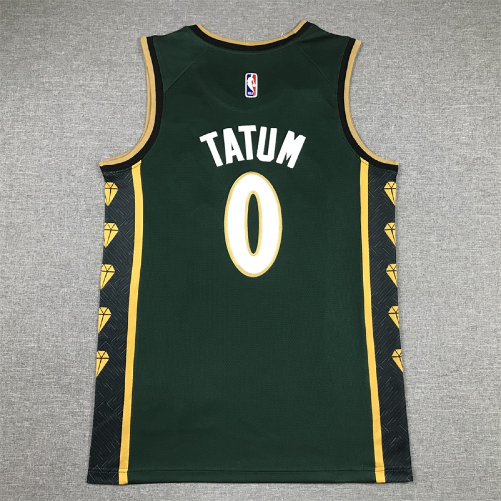 Camiseta Jayson Tatum 0 Boston Celtics 2023 City Edition Verde ⋆