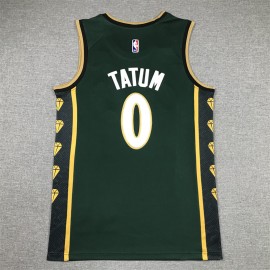 Camiseta Jayson Tatum #0 Boston Celtics 2023 City Edition Verde Camiseta Jayson Tatum #0 Boston Celtics 2023 City Edition Verde