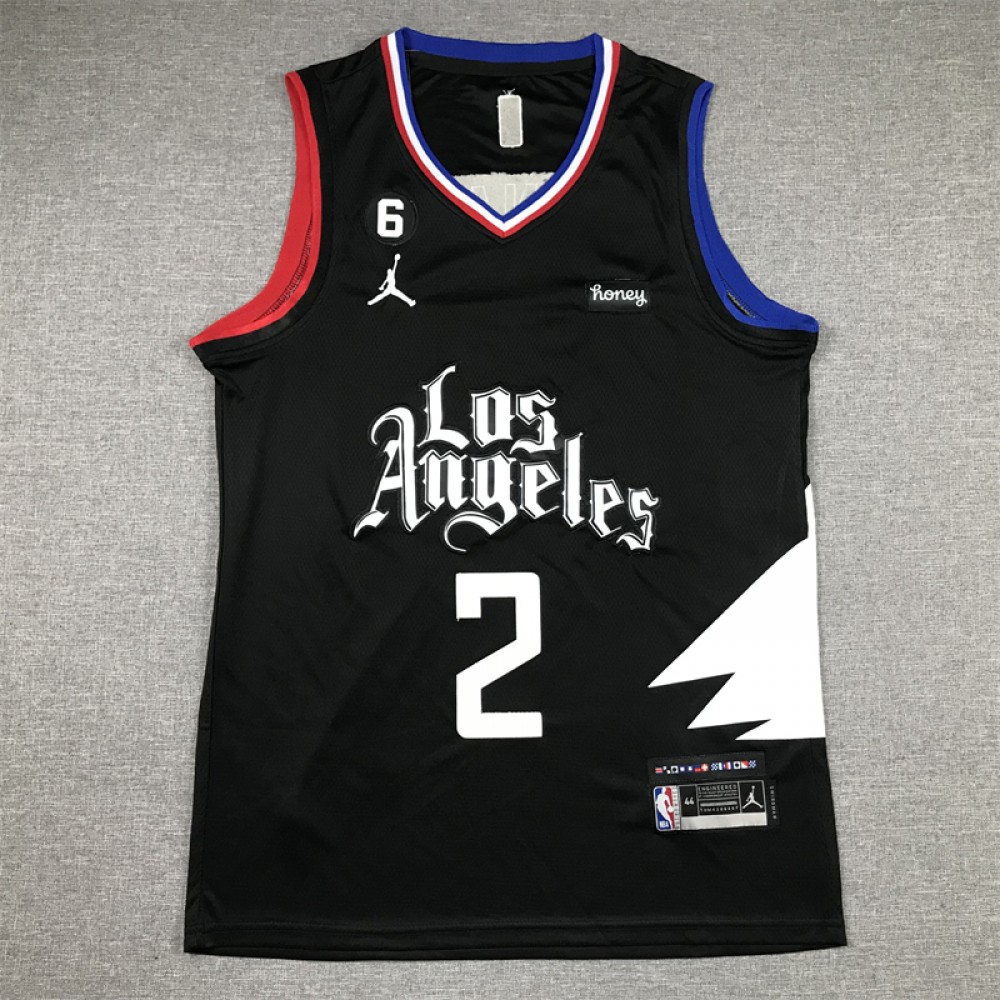 Camiseta Kawhi Leonard #2 Los Angeles Clippers Statement Edition Negro Camiseta Kawhi Leonard #2 Los Angeles Clippers Statement Edition Negro