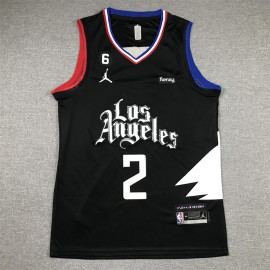 Camiseta Kawhi Leonard #2 Los Angeles Clippers Statement Edition Negro