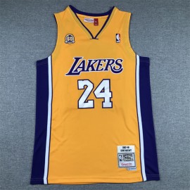 Camiseta Kobe Bryant #24 Los Angeles Lakers Edición 60 Aniversario Amarillo
