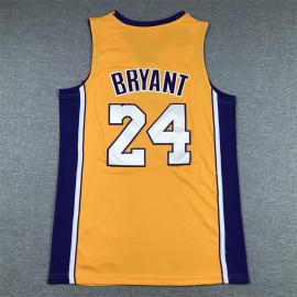 Camiseta Kobe Bryant #24 Los Angeles Lakers Edición 60 Aniversario Amarillo Camiseta Kobe Bryant #24 Los Angeles Lakers Edición 60 Aniversario Amarillo
