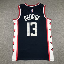 Camiseta Paul George #13 Los Angeles Clippers Azul Oscuro Camiseta Paul George #13 Los Angeles Clippers Azul Oscuro