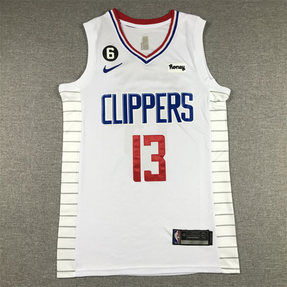 Camiseta Paul George #13 Los Angeles Clippers Blanco Camiseta Paul George #13 Los Angeles Clippers Blanco