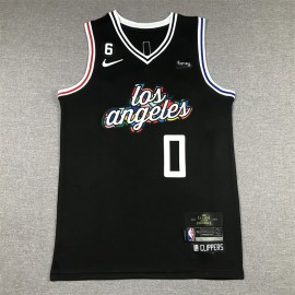 Camiseta Russell Westbrook #0 Los Angeles Clippers 2023 City Edition Negro