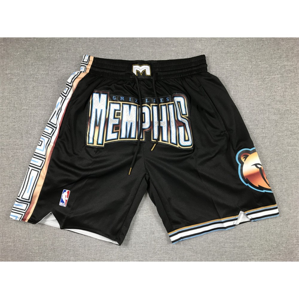 Pantalon Corto De Bolsillo Memphis Grizzlies 2023 Negro City Edition
