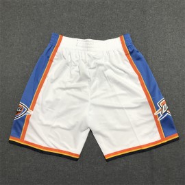 Pantalon Corto Oklahoma City Thunder Blanco Pantalon Corto Oklahoma City Thunder Blanco