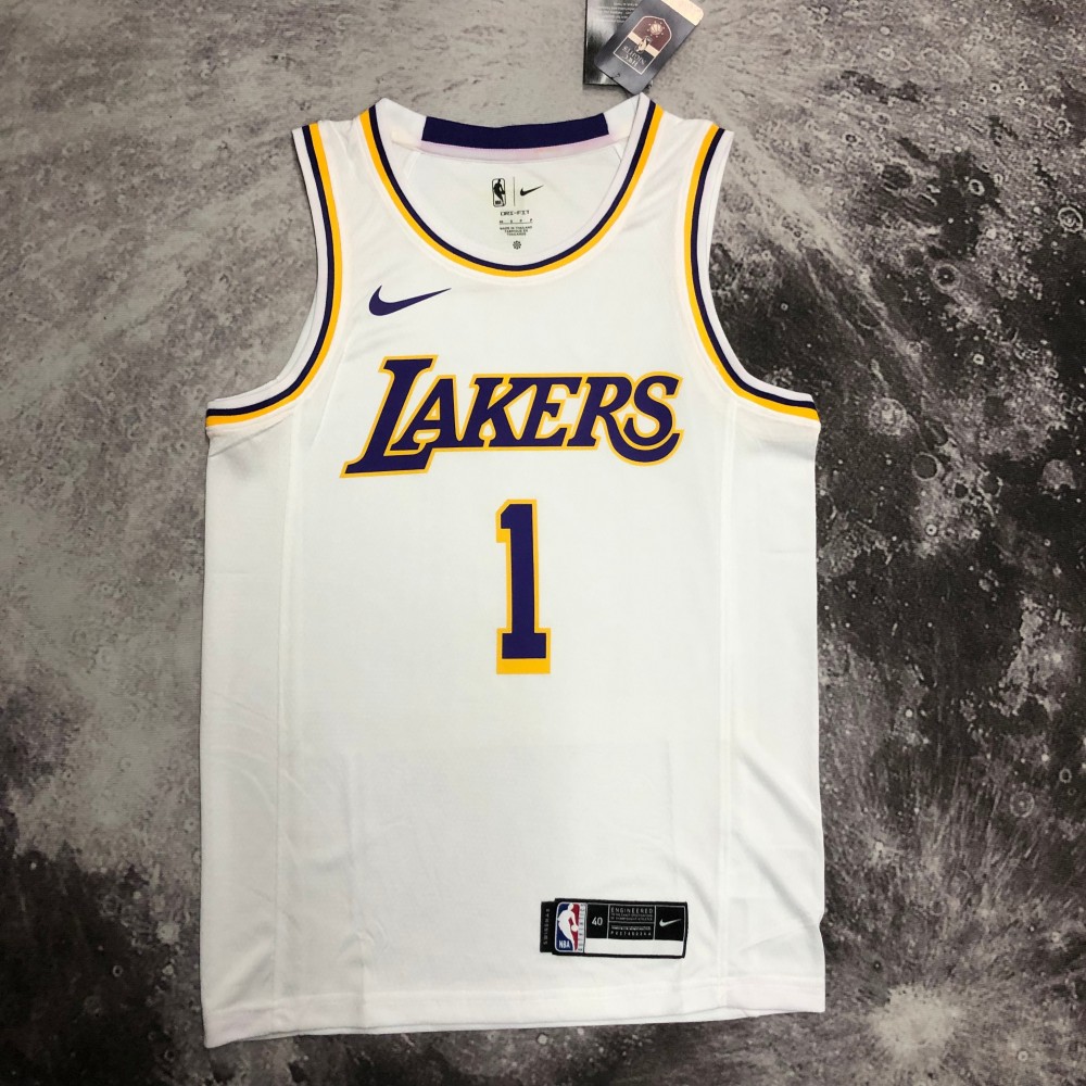 Camiseta D'Angelo Russell #1 Los Angeles Lakers Blanco Camiseta D'Angelo Russell #1 Los Angeles Lakers Blanco